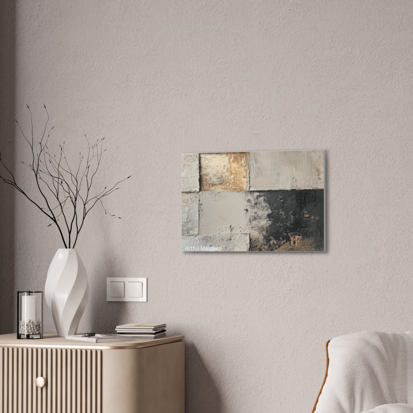 Acrylic Abstract Canvas Print - Richly Textured Artistry