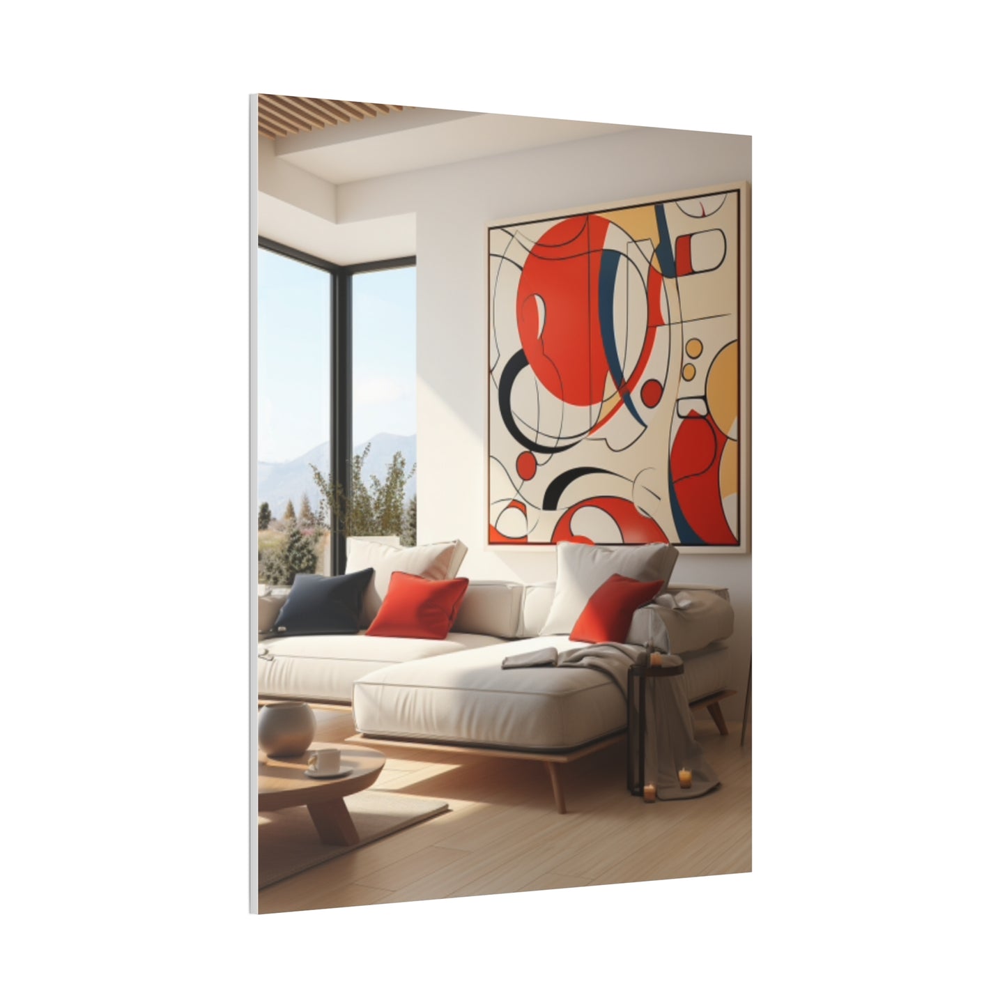 Crimson Elegance: A Symphony of Sophistication Canvas Print