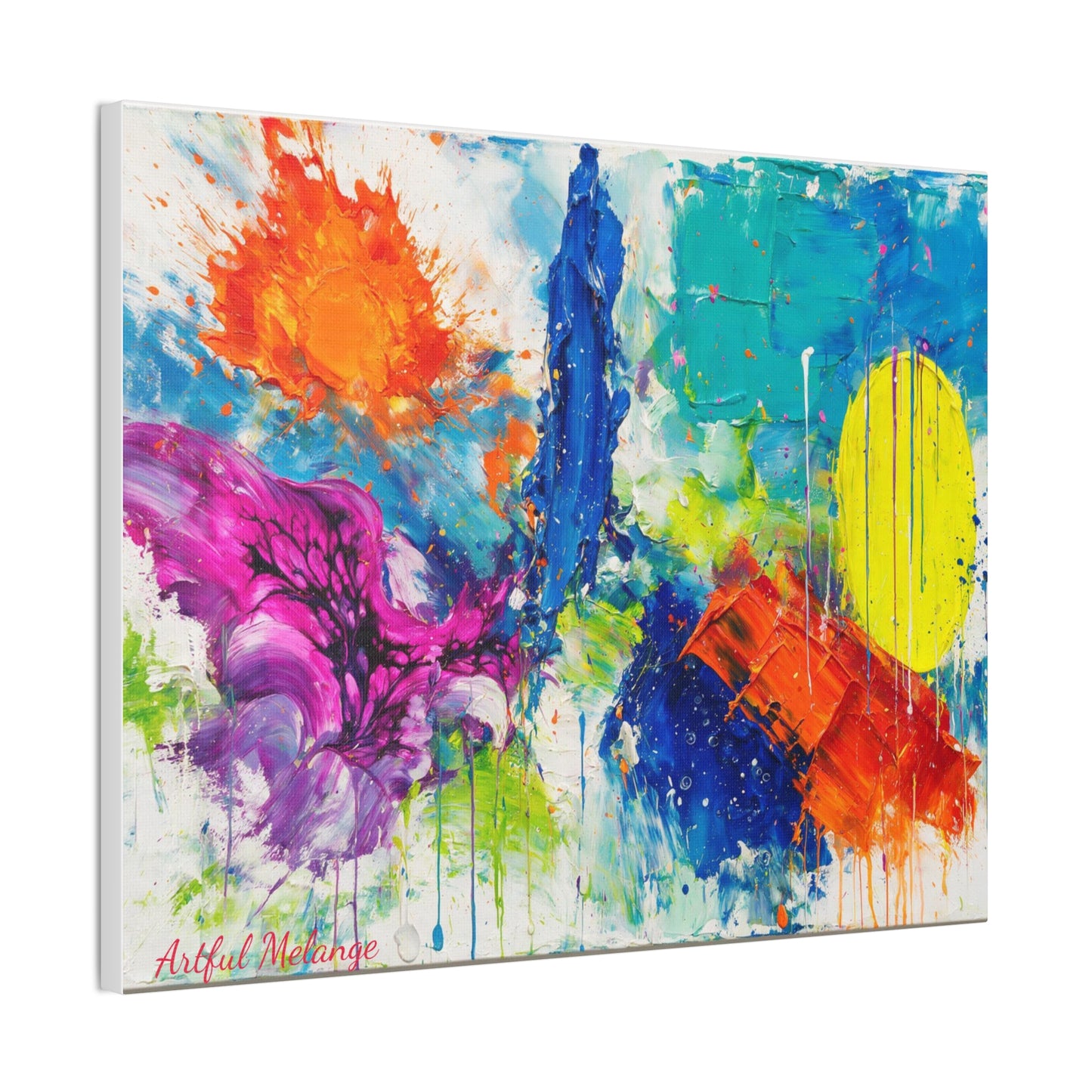 Acrylic Abstract Canvas Print - Richly Textured Artistry