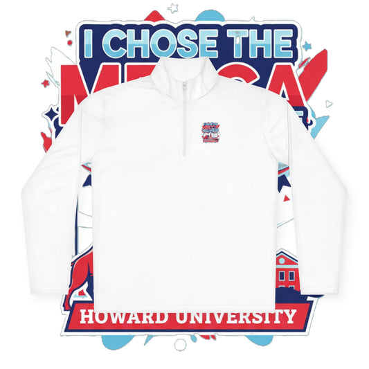 Howard University Legacy Unisex 1/4 Zip Pullover – Classic Solid Color HBCU Pride Collection/ I Chose The Mecca