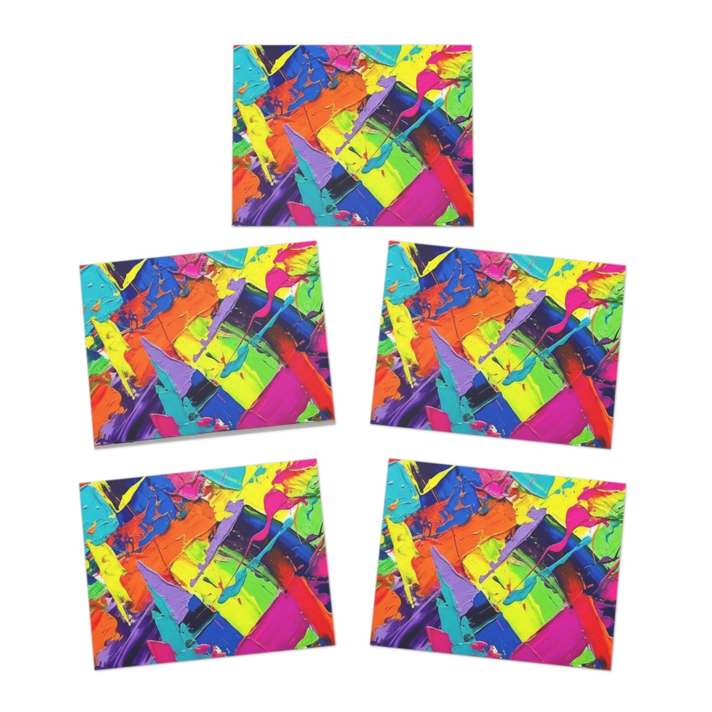 Elegance in Ink:  Abstract Art Note Card Set(5-Pack)