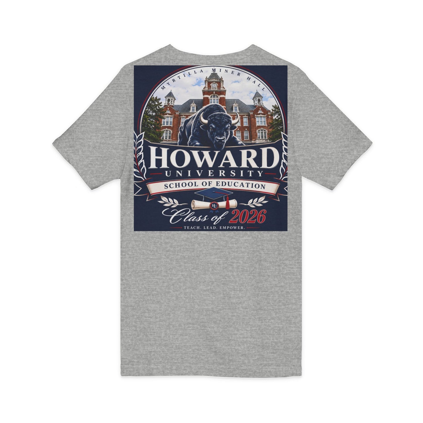 Howard University Class of 2026 Unisex V-Neck T-Shirt | The Mecca Incoming Class Tee