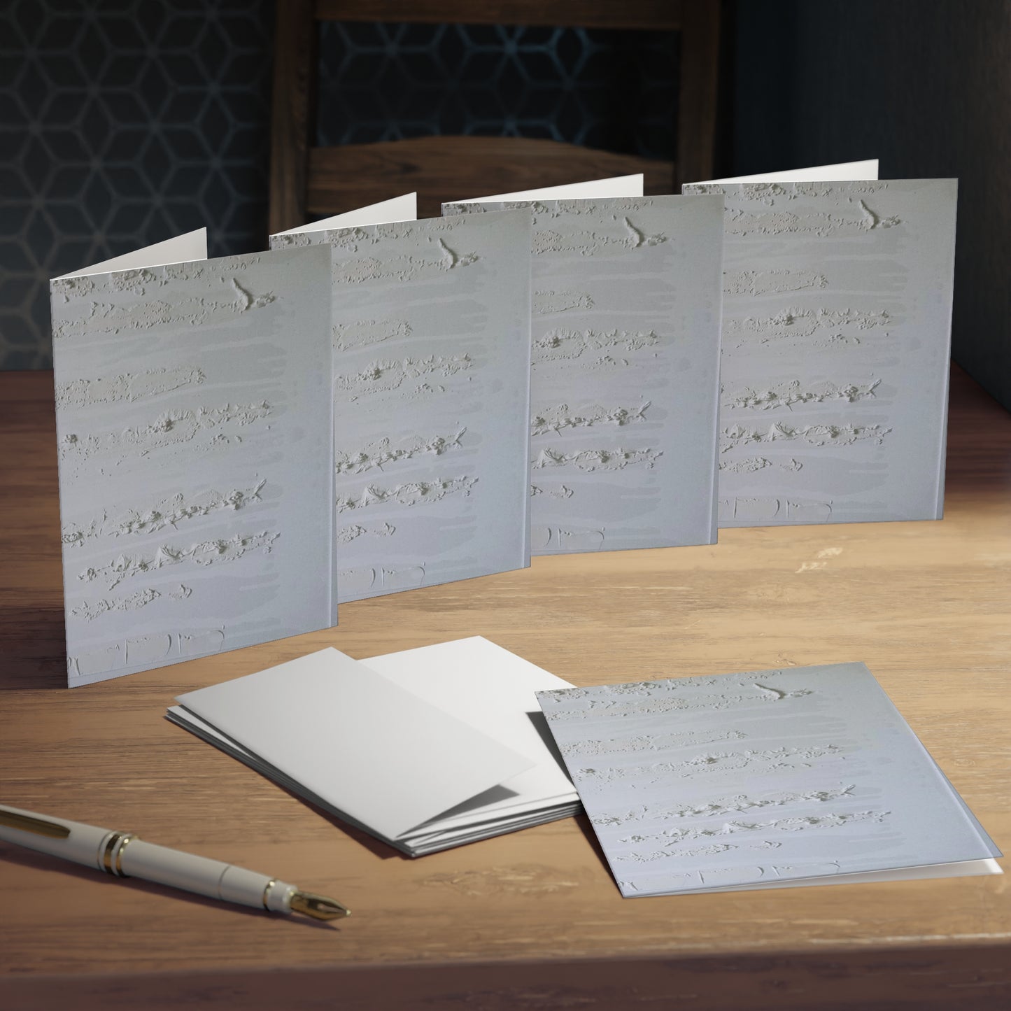 Elegance in Ink:  Abstract Art Note Card Set(5-Pack)