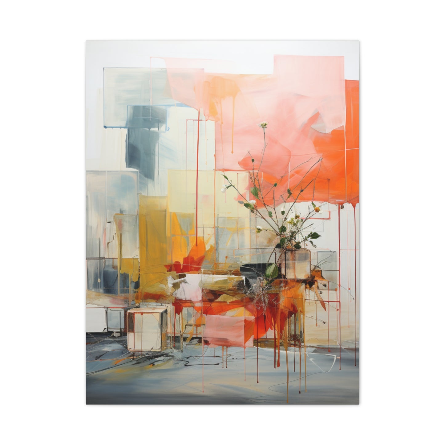 Timeless Elegance: Refined Muted Hues Canvas Print for Sophisticated Living Spaces