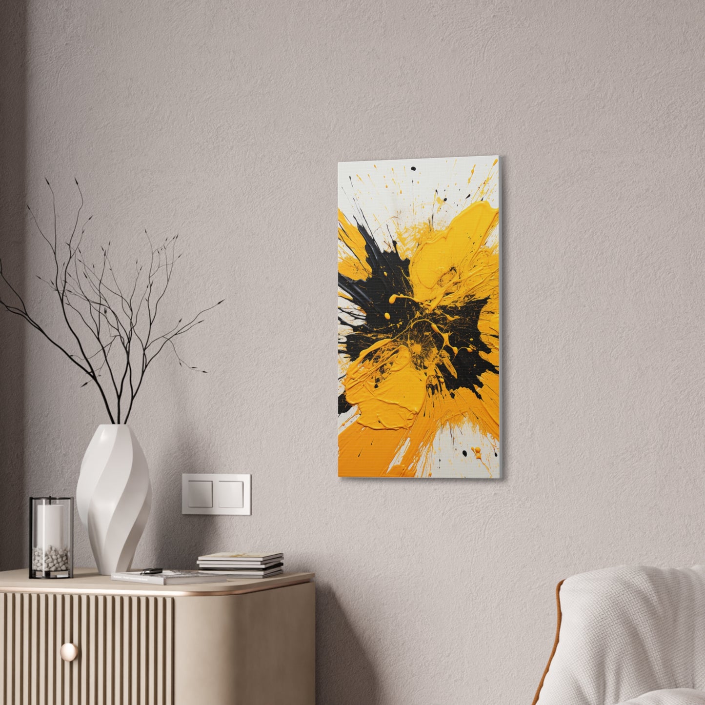 Acrylic Abstract Canvas Print - Richly Textured Artistry