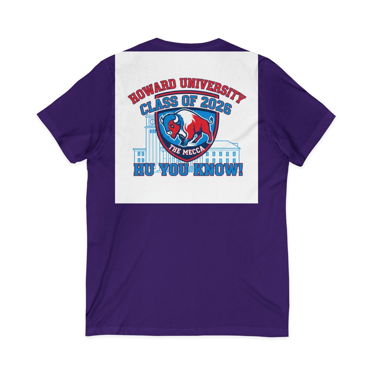 Howard University Class of 2026 Unisex V-Neck T-Shirt | The Mecca Incoming Class Tee