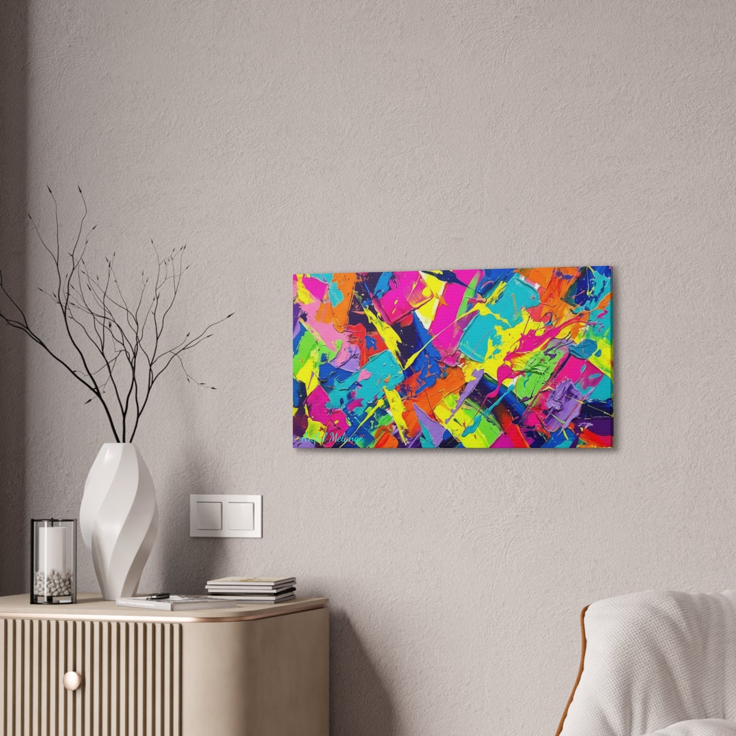 Acrylic Abstract Canvas Print - Richly Textured Artistry