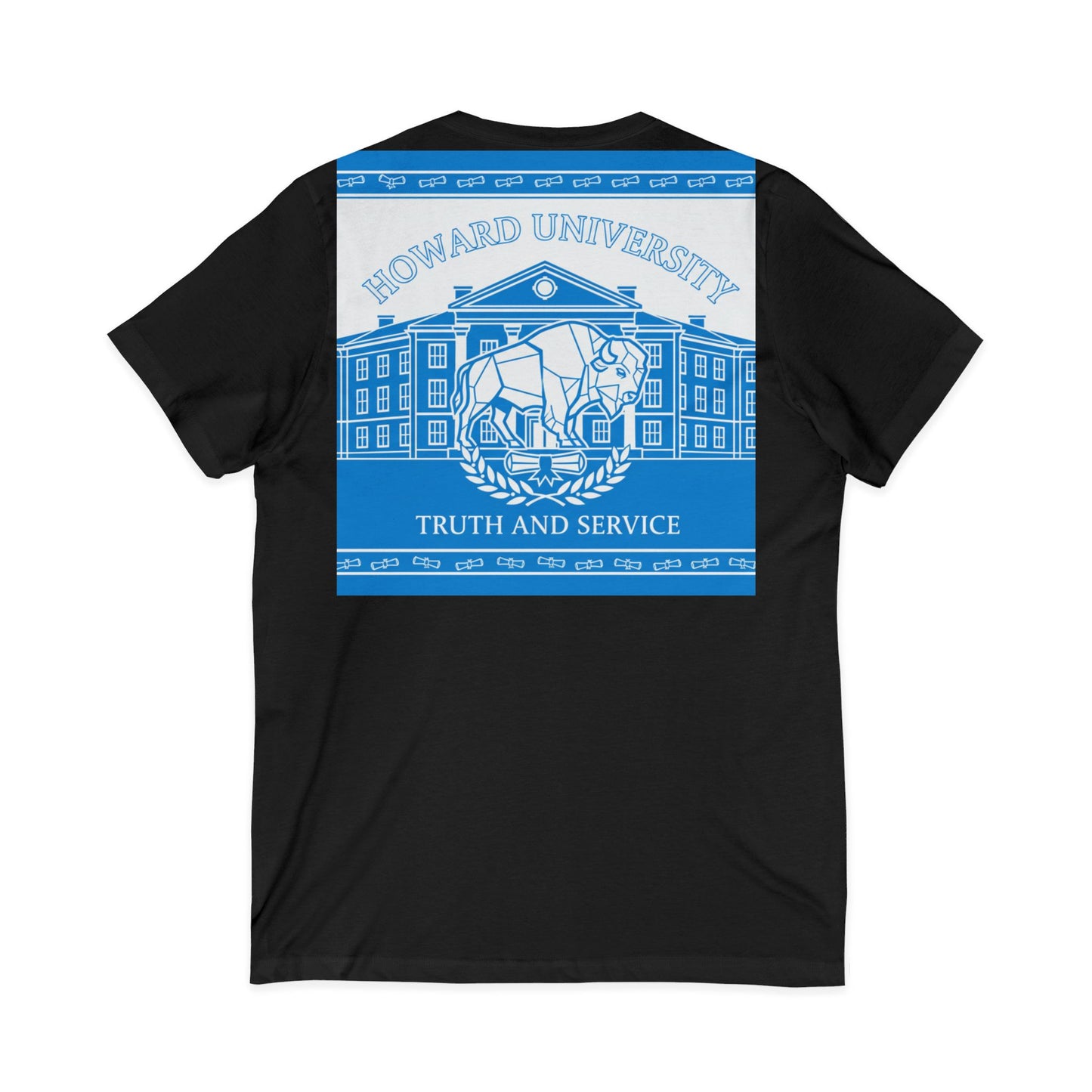 Howard University/ Truth and Service Unisex V-Neck T-Shirt