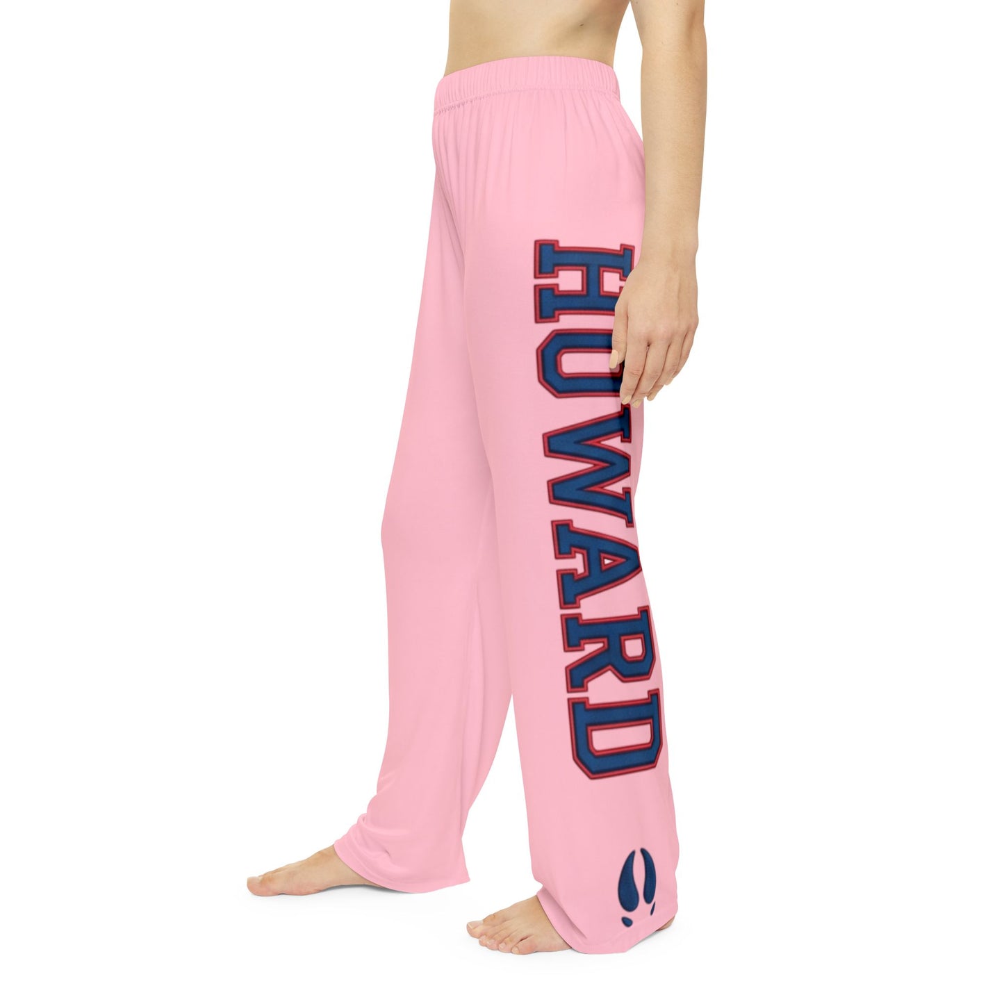 Howard-Inspired Women’s Pajama Pants | HBCU Lounge Bottoms/ Pink
