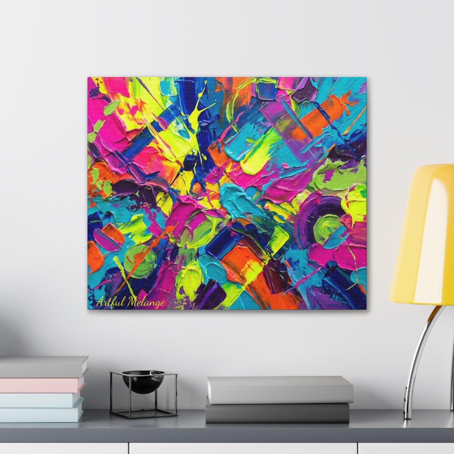 Acrylic Abstract Canvas Print - Richly Textured Artistry