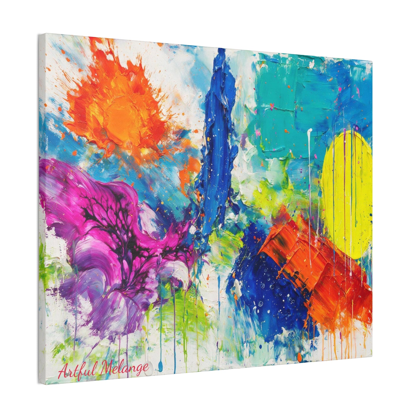 Acrylic Abstract Canvas Print - Richly Textured Artistry