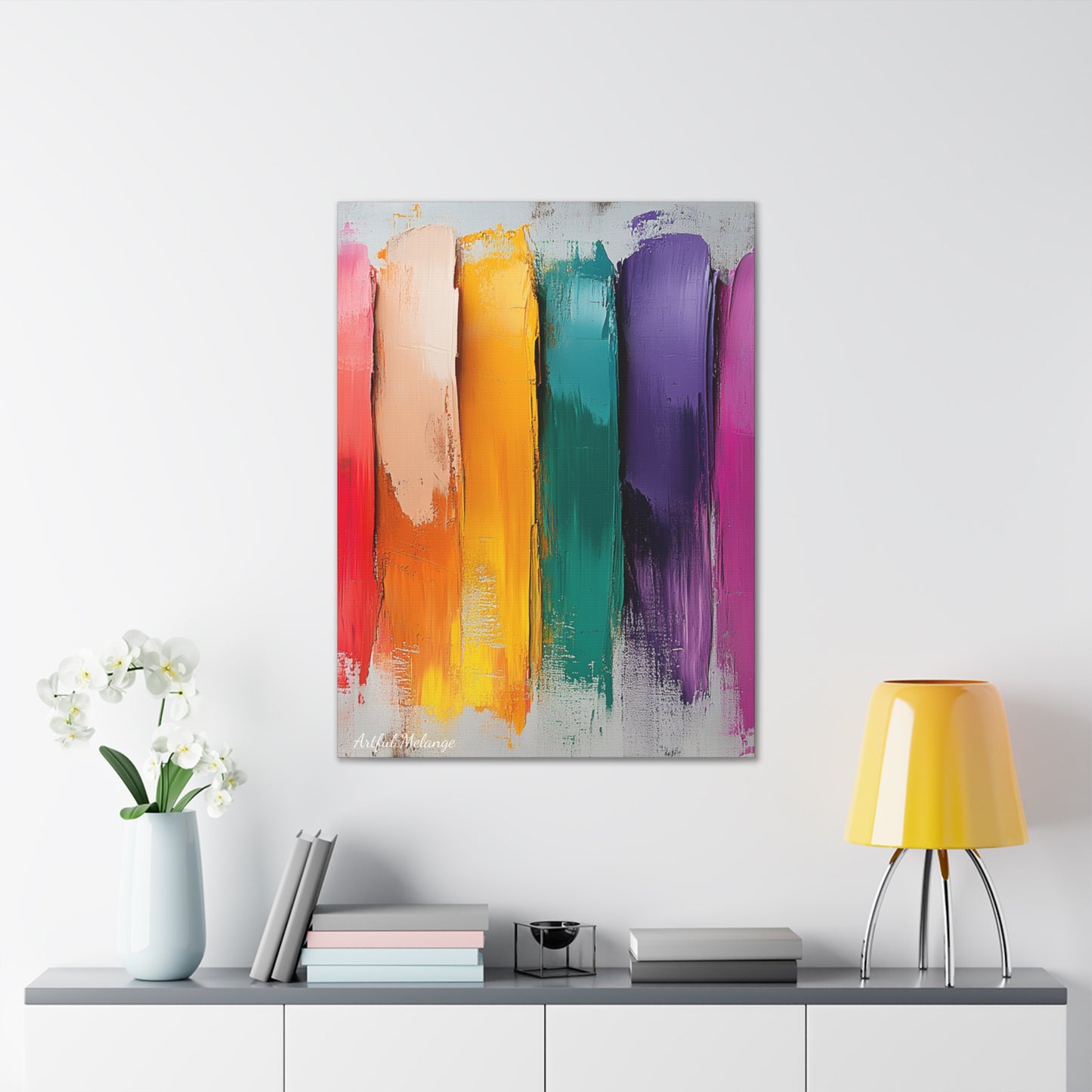 Acrylic Abstract Canvas Print - Richly Textured Artistry