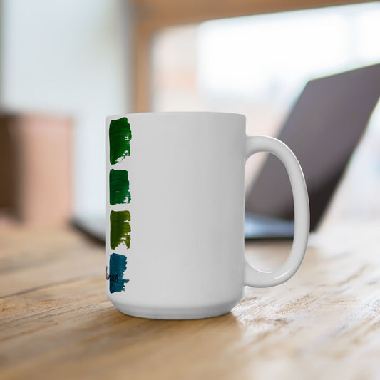 Artsy Abstract Ceramic Mug 15oz