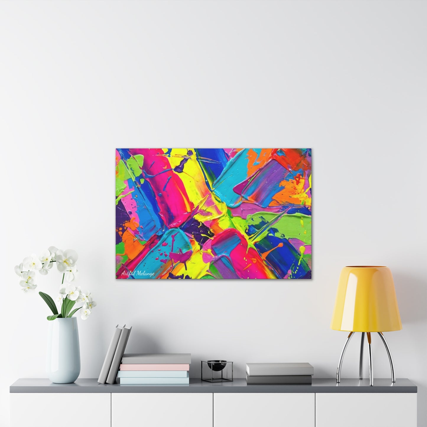 Acrylic Abstract Canvas Print - Richly Textured Artistry