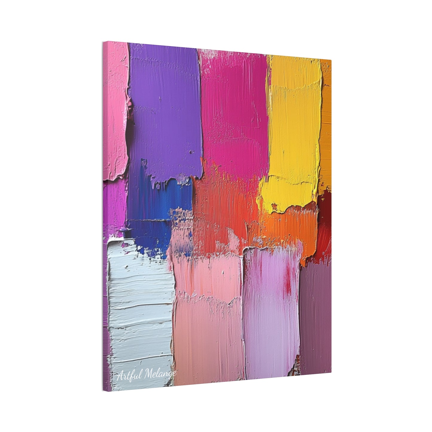 Acrylic Abstract Canvas Print - Richly Textured Artistry