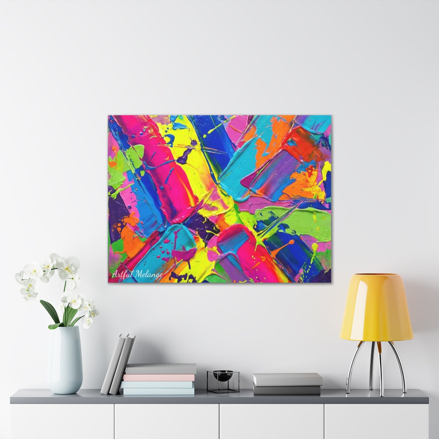 Acrylic Abstract Canvas Print - Richly Textured Artistry