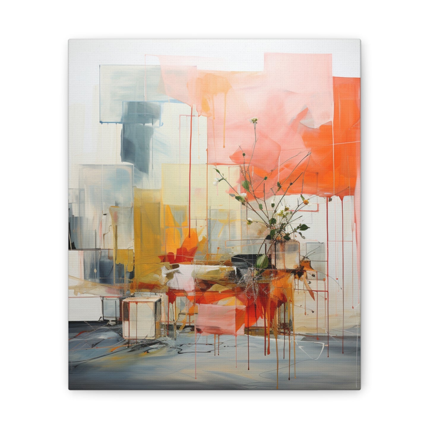 Timeless Elegance: Refined Muted Hues Canvas Print for Sophisticated Living Spaces