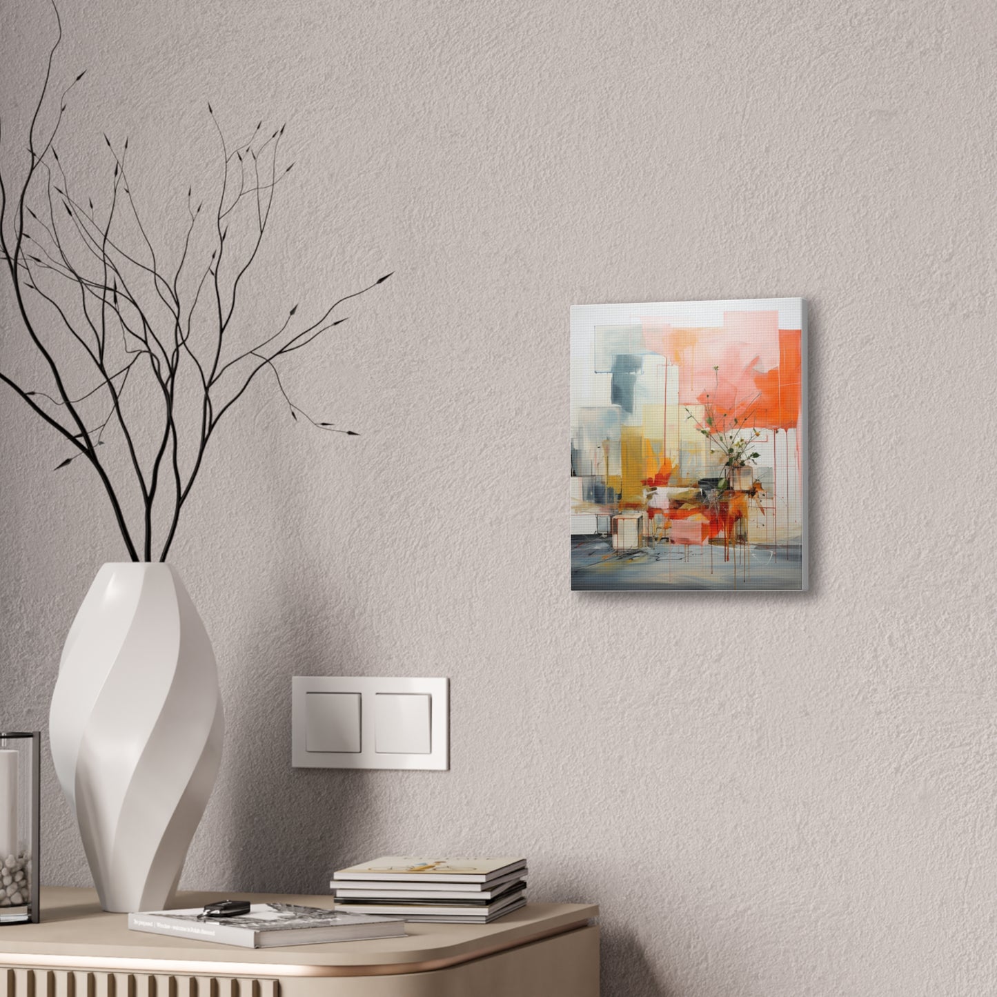 Timeless Elegance: Refined Muted Hues Canvas Print for Sophisticated Living Spaces