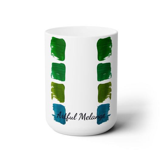 Artsy Abstract Ceramic Mug 15oz