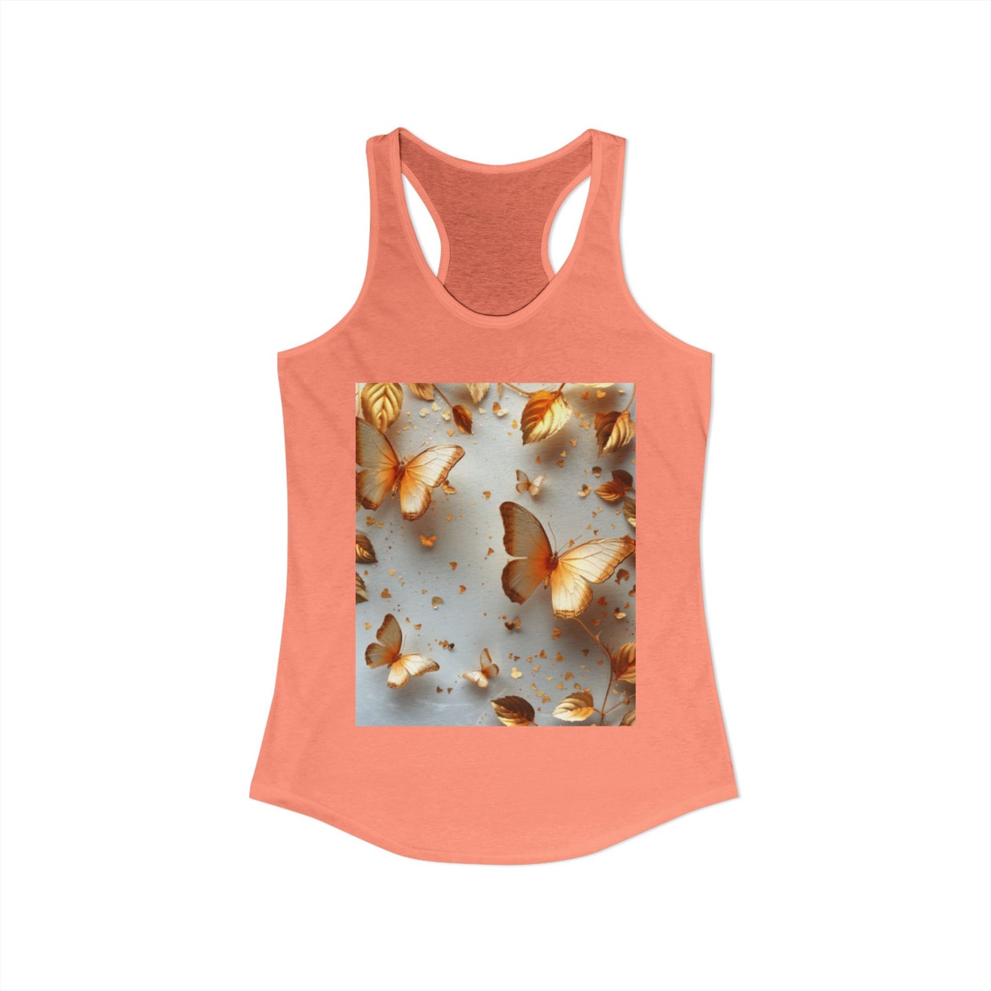 Flutter & Flow | Women's Razorback  T-Shirts with Artistic Butterflies 5