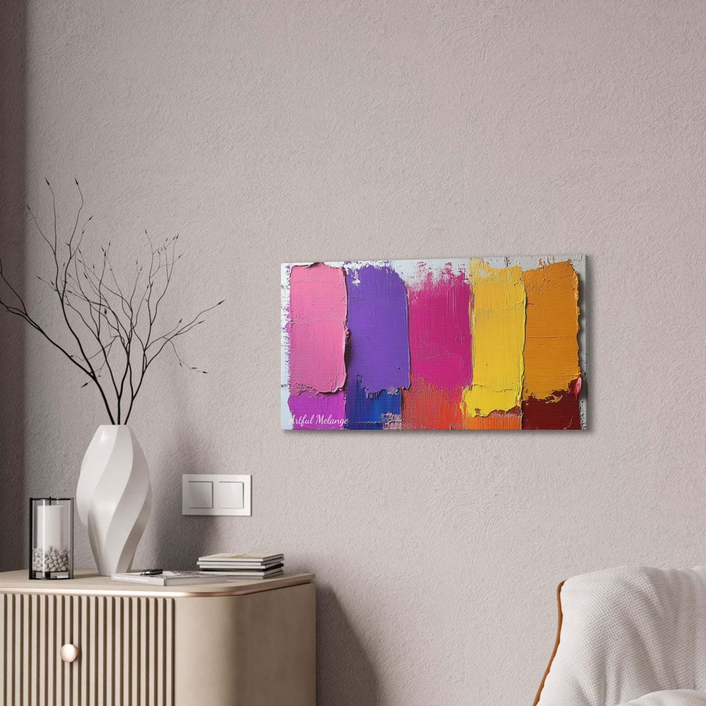 Acrylic Abstract Canvas Print - Richly Textured Artistry