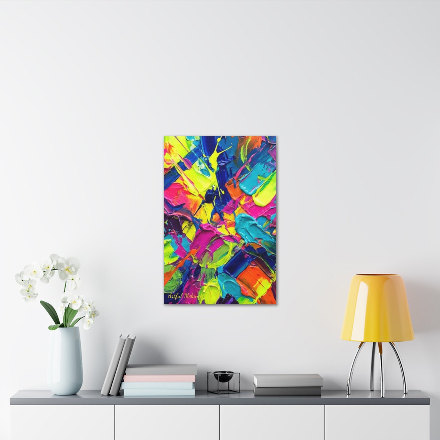 Acrylic Abstract Canvas Print - Richly Textured Artistry