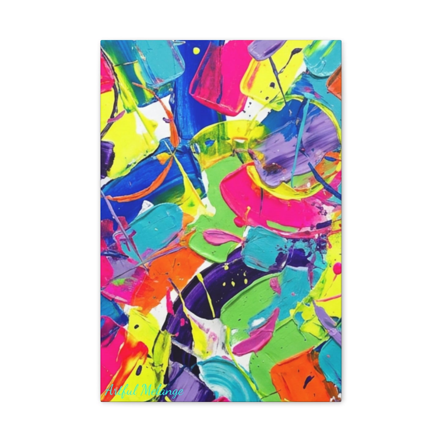 Acrylic Abstract Canvas Print - Richly Textured Artistry