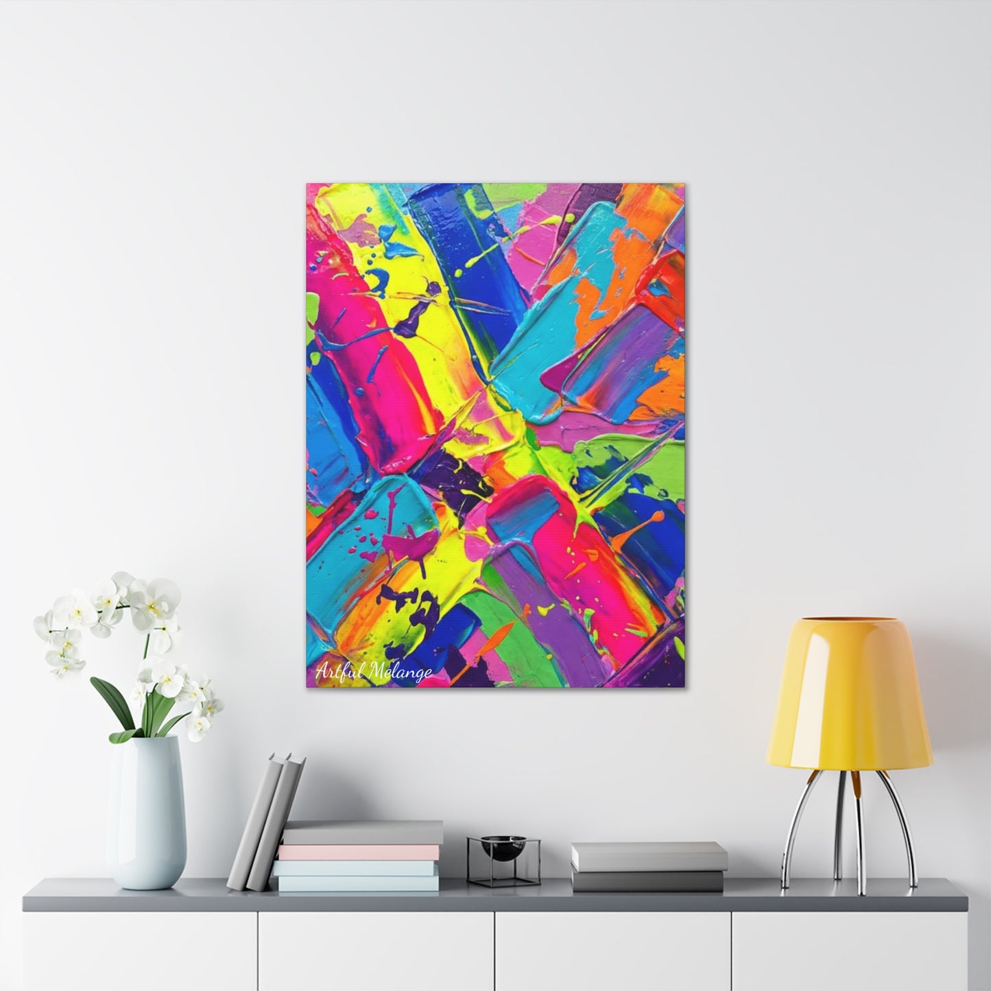 Acrylic Abstract Canvas Print - Richly Textured Artistry