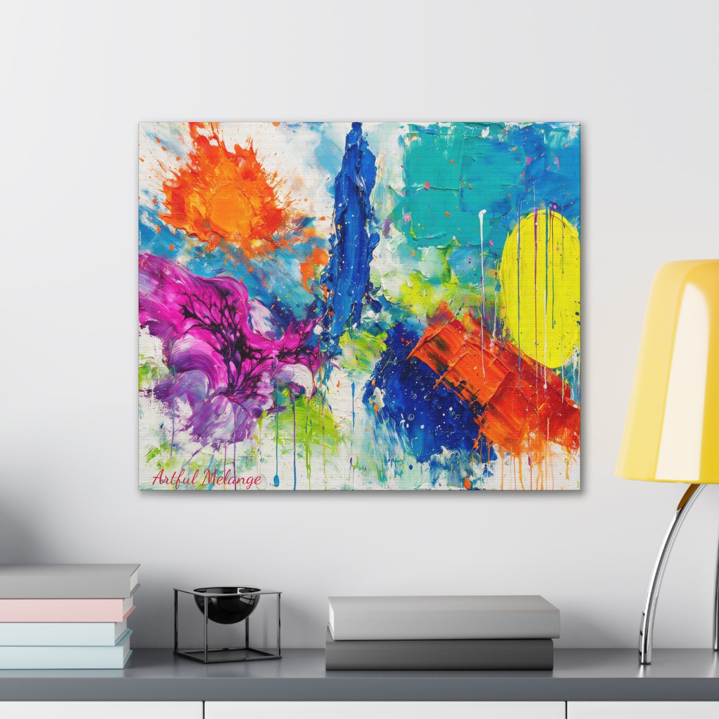 Acrylic Abstract Canvas Print - Richly Textured Artistry