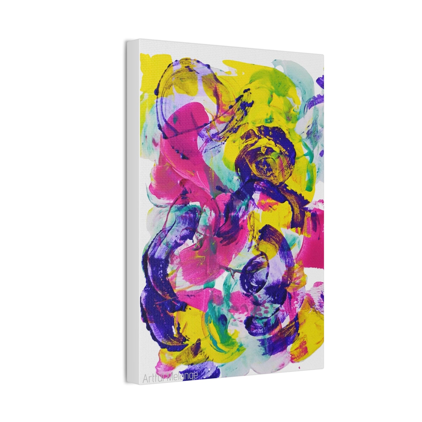 Primary Elegance: A Symphony of Sophistication Canvas Print