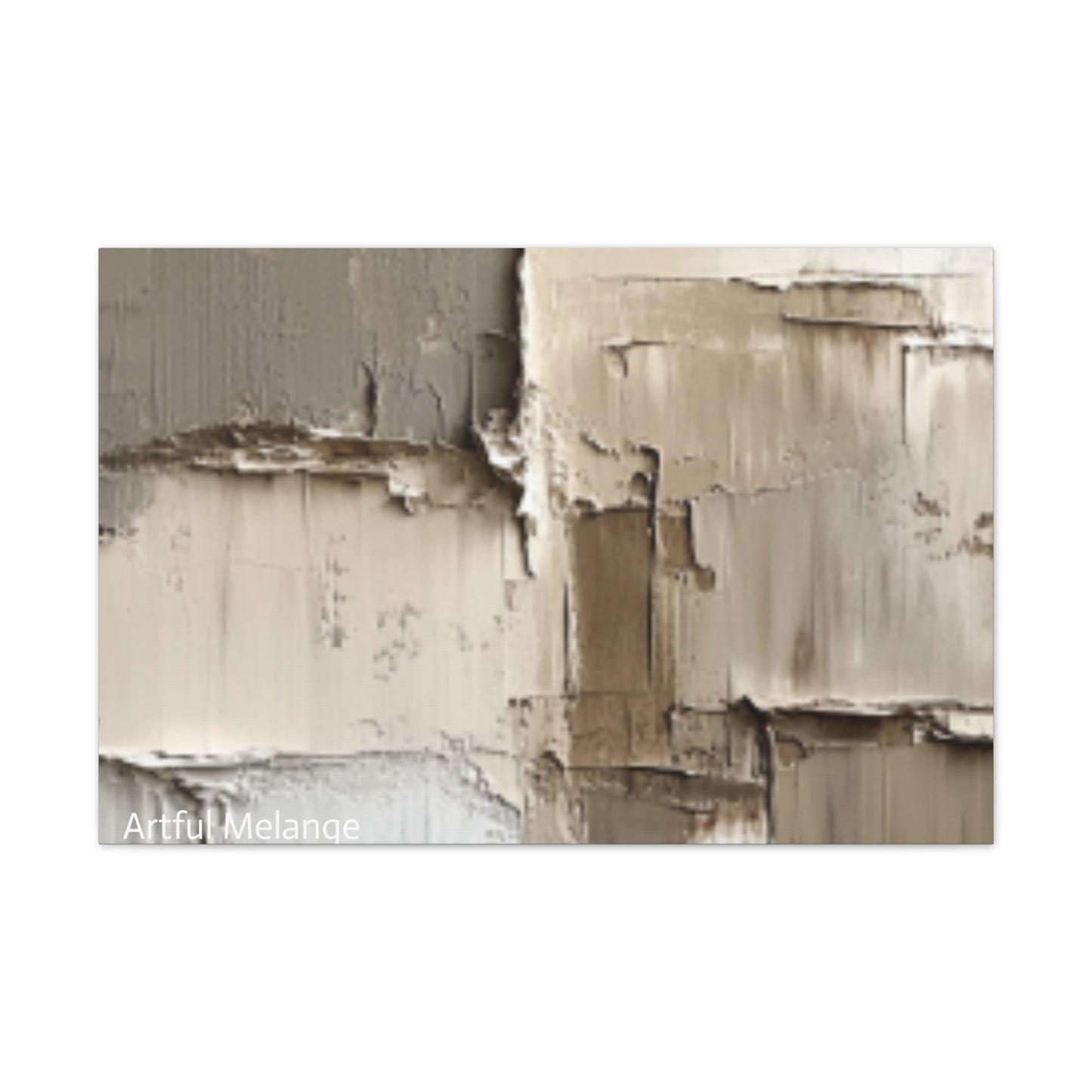 Acrylic Abstract Canvas Print - Richly Textured Artistry