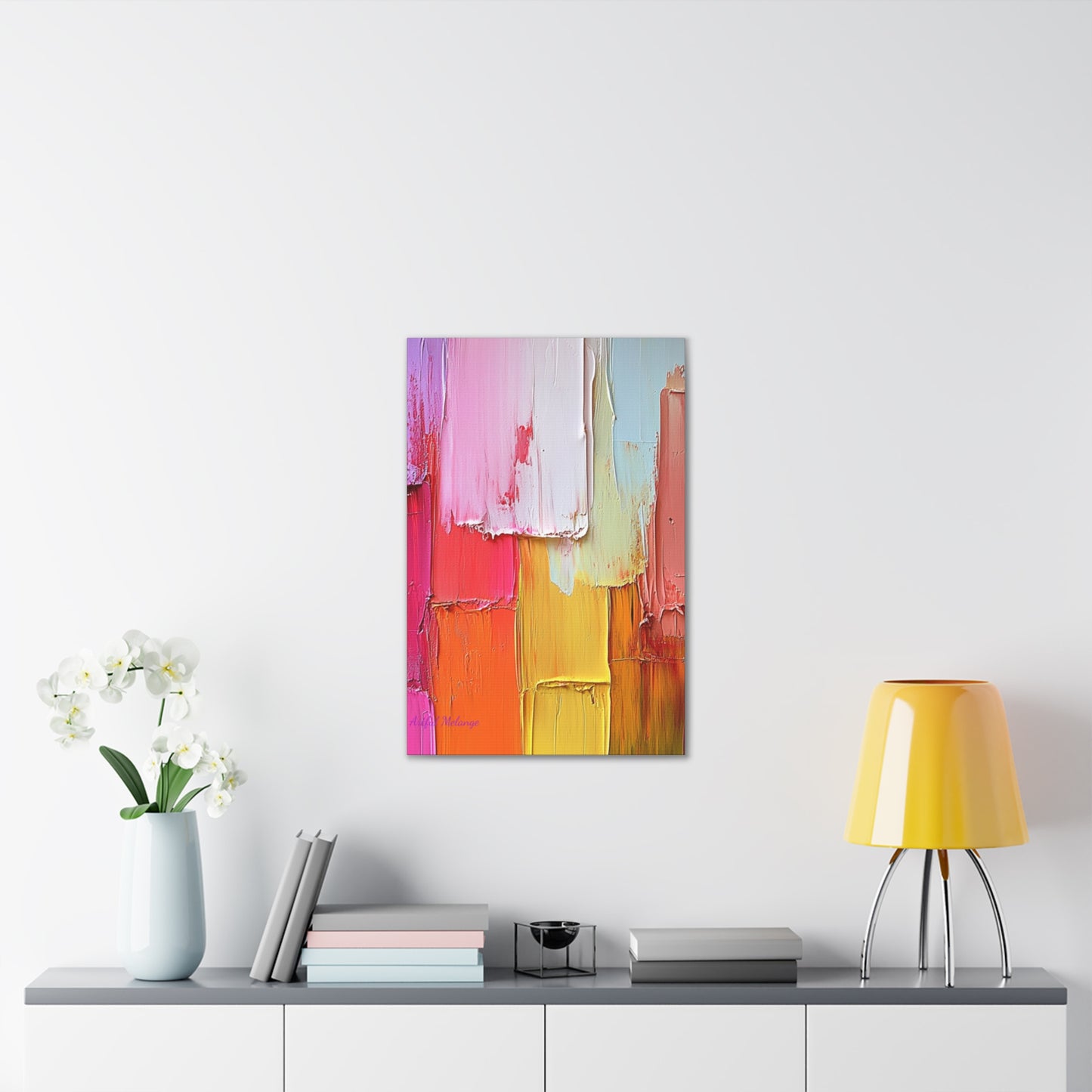 Acrylic Abstract Canvas Print - Richly Textured Artistry