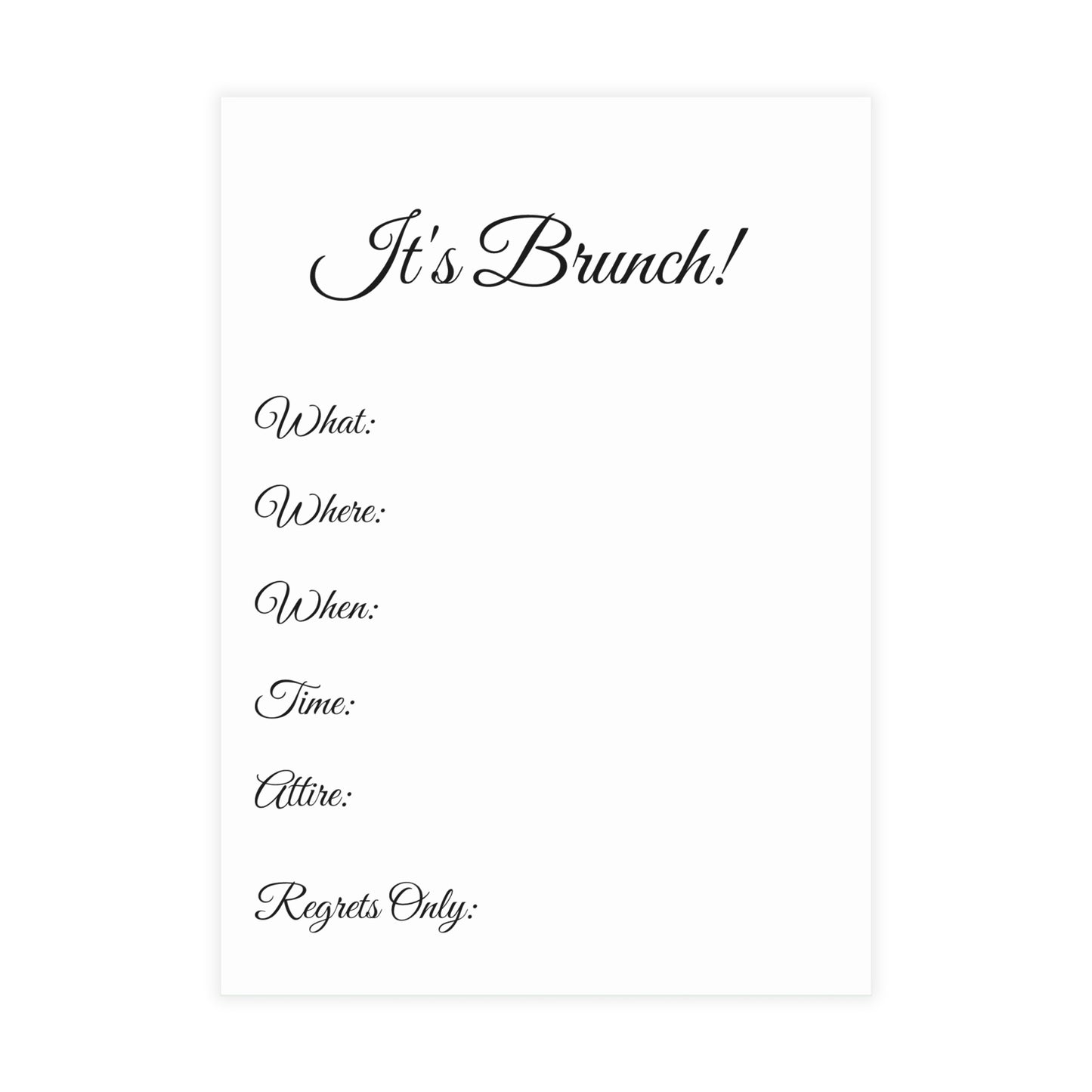 Brunch and Bliss- Brunch Invitation Bundles (envelopes included)