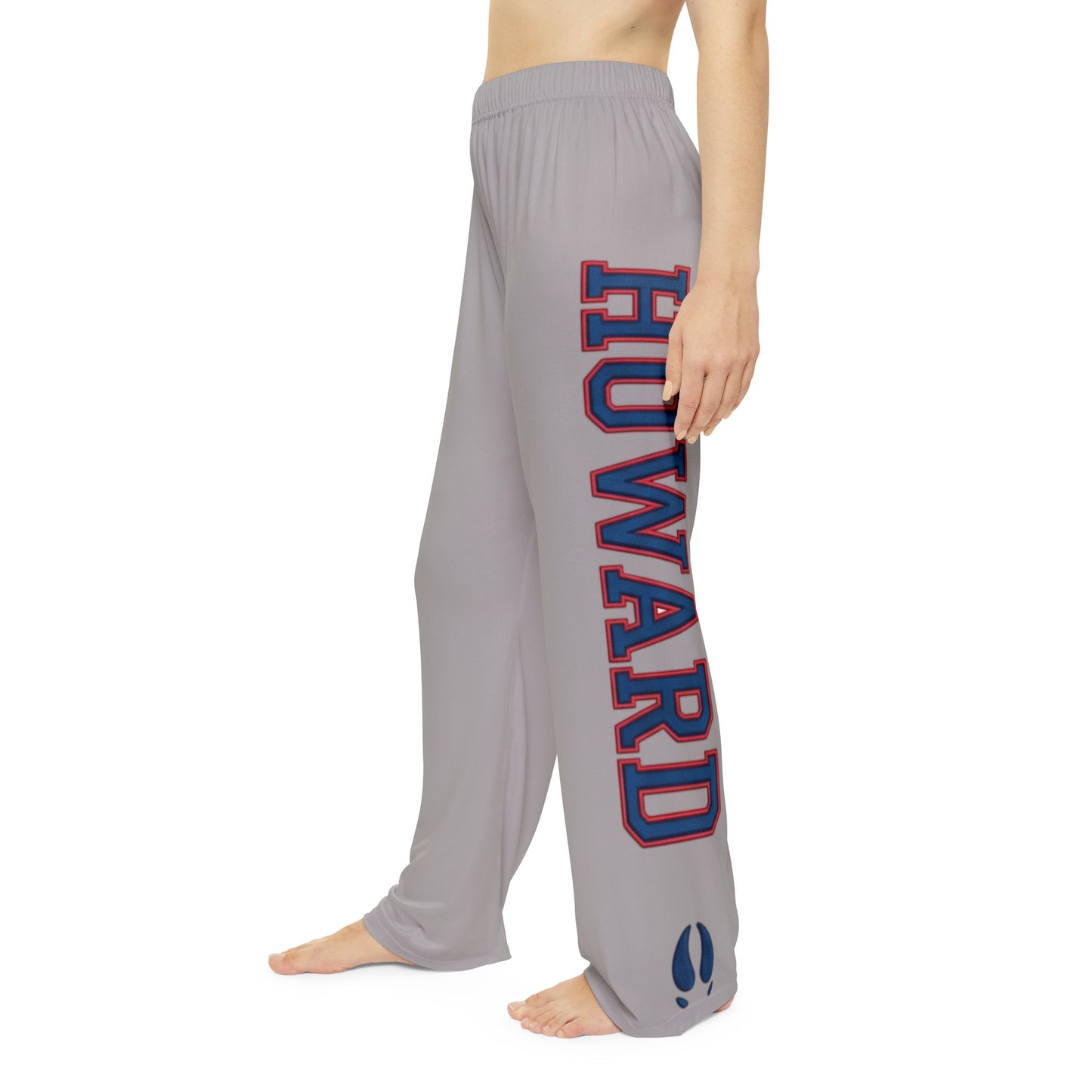 Howard-Inspired Women’s Pajama Pants | HBCU Lounge Bottoms/ Grey