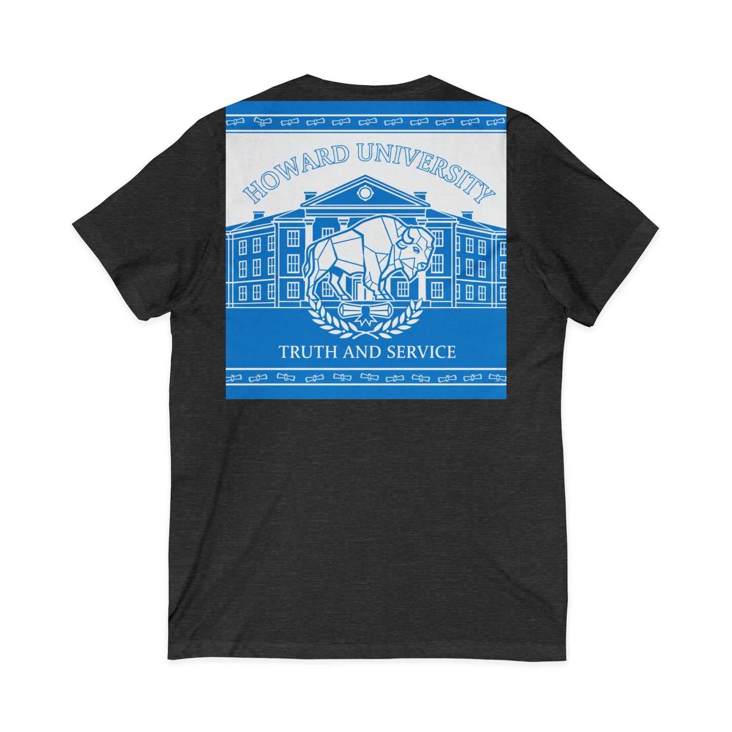 Howard University/ Truth and Service Unisex V-Neck T-Shirt