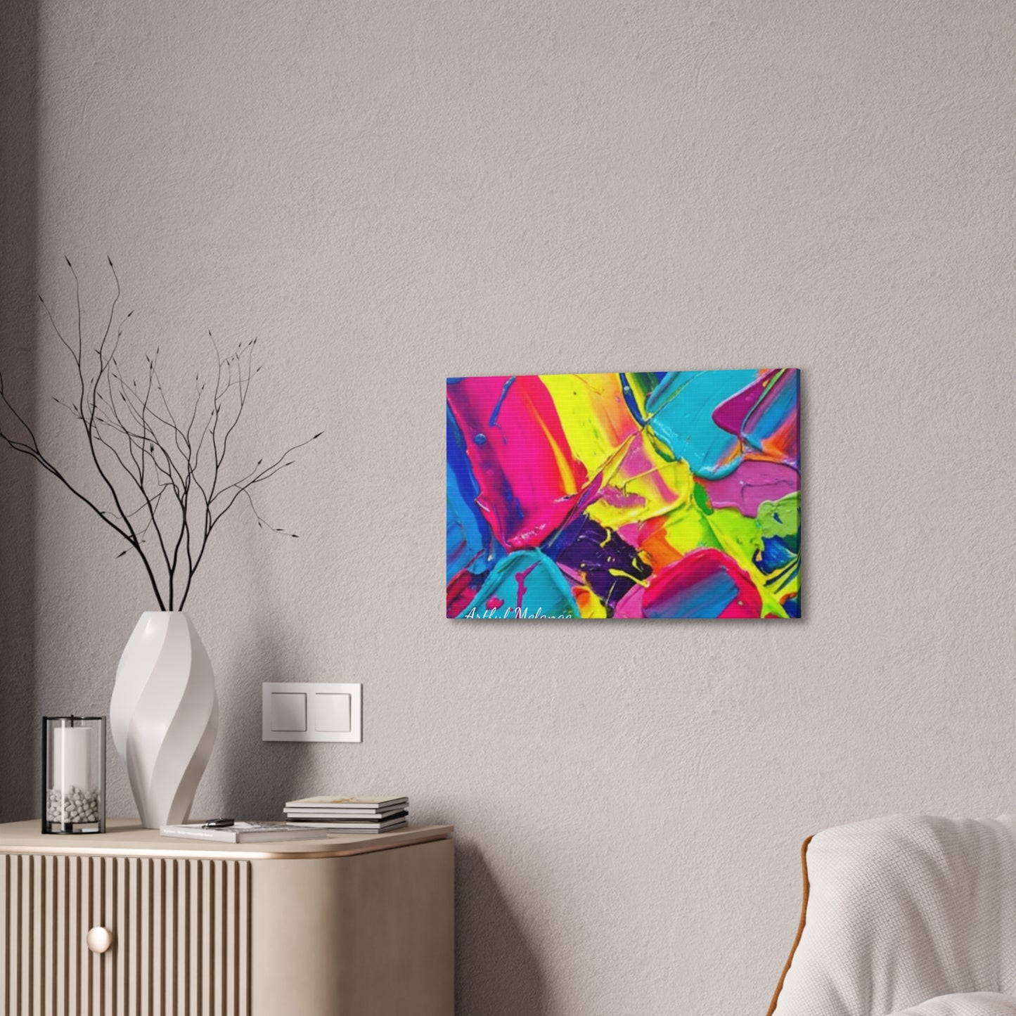Acrylic Abstract Canvas Print - Richly Textured Artistry