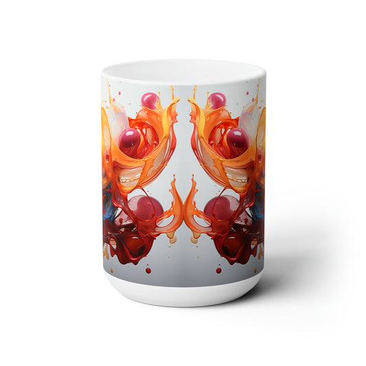 Artsy Abstract Ceramic Mug 15oz