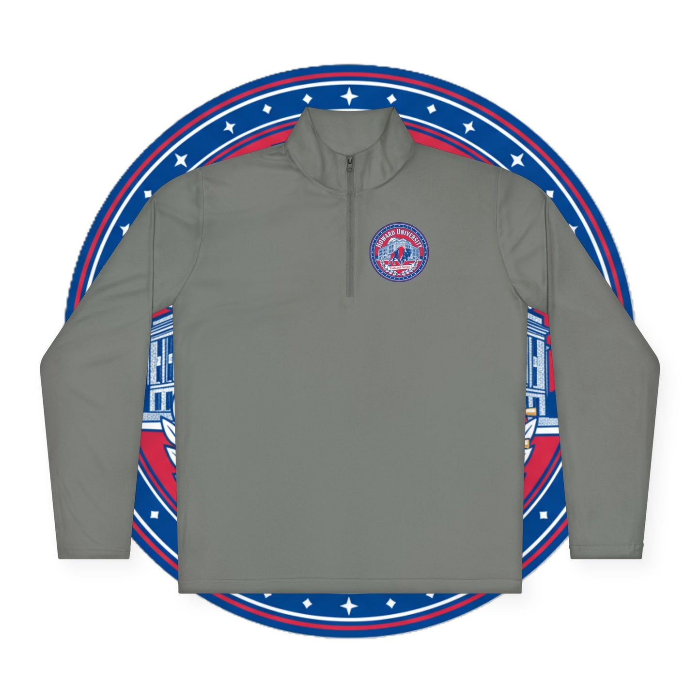 Howard University Legacy Unisex 1/4 Zip Pullover – Classic Solid Color HBCU Pride Collection/ Truth and Service