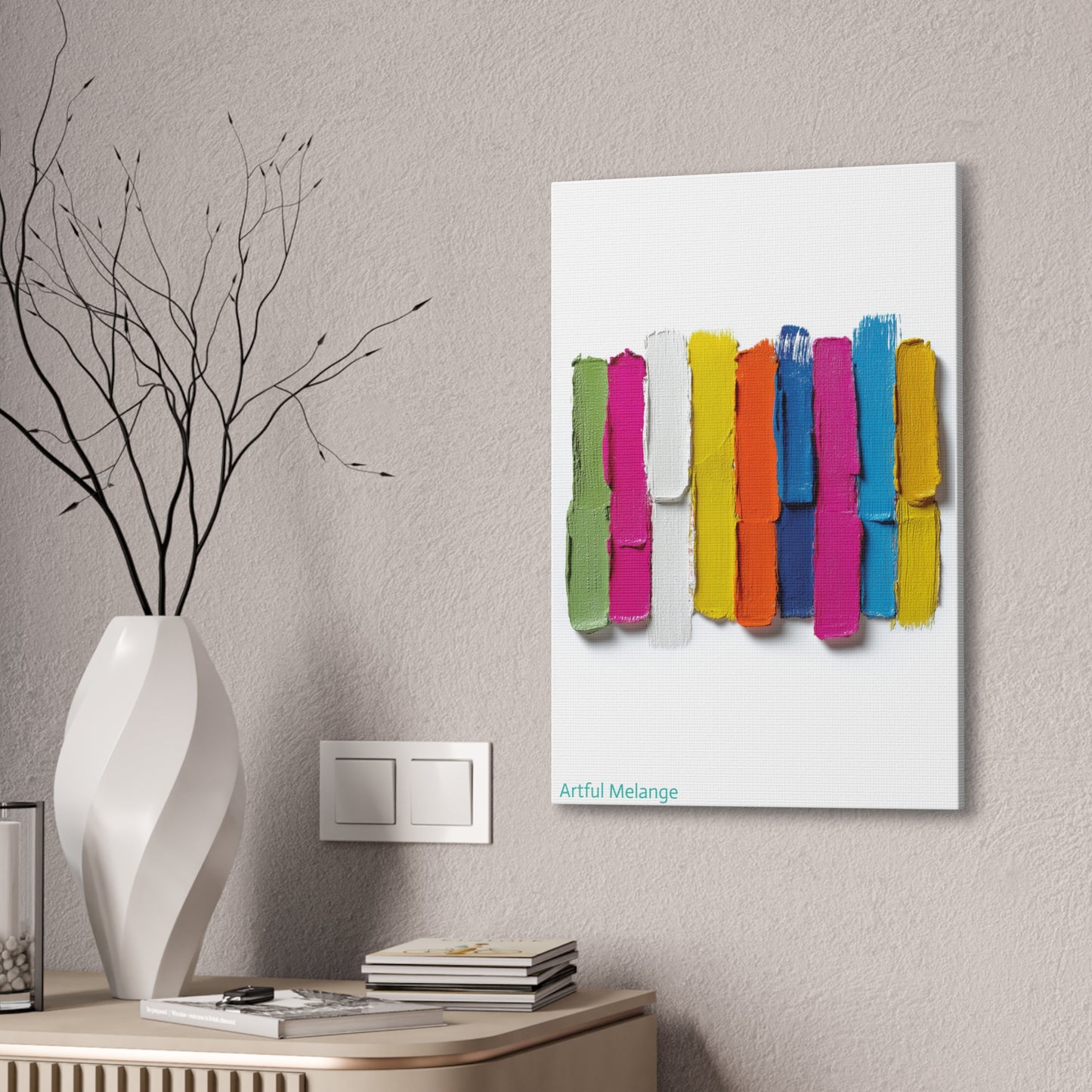 Acrylic Abstract Canvas Print - Richly Textured Artistry