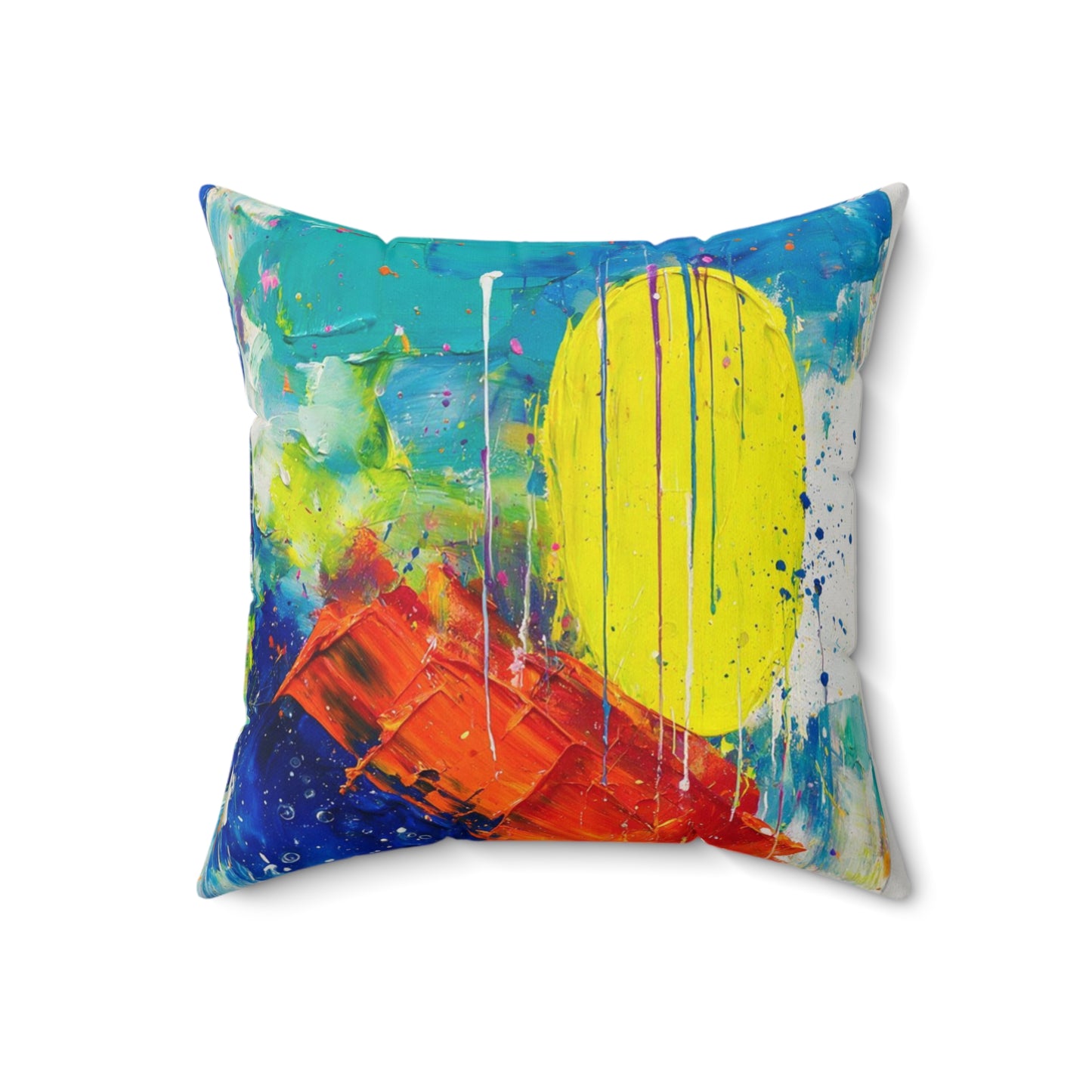 Artistic Abstractions: Abstract Acrylic Art Pillows Collection