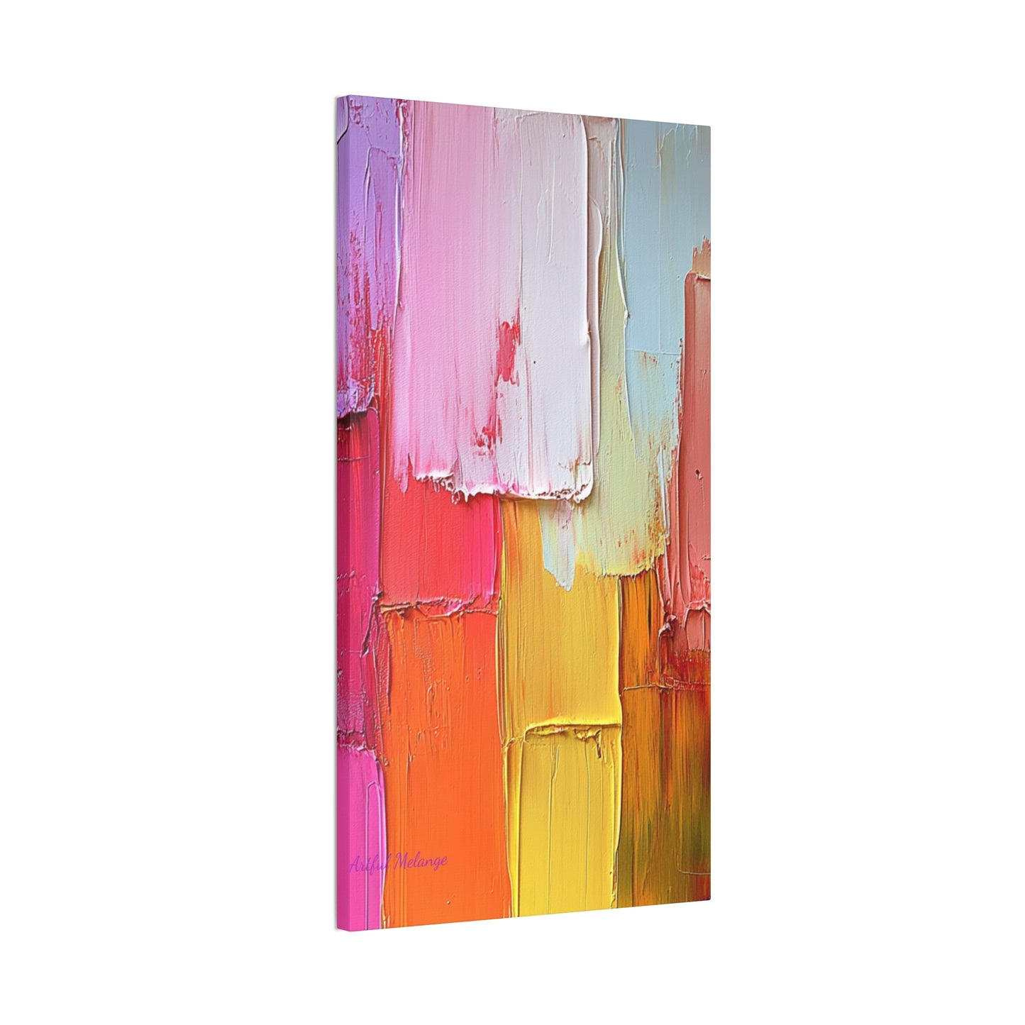 Acrylic Abstract Canvas Print - Richly Textured Artistry