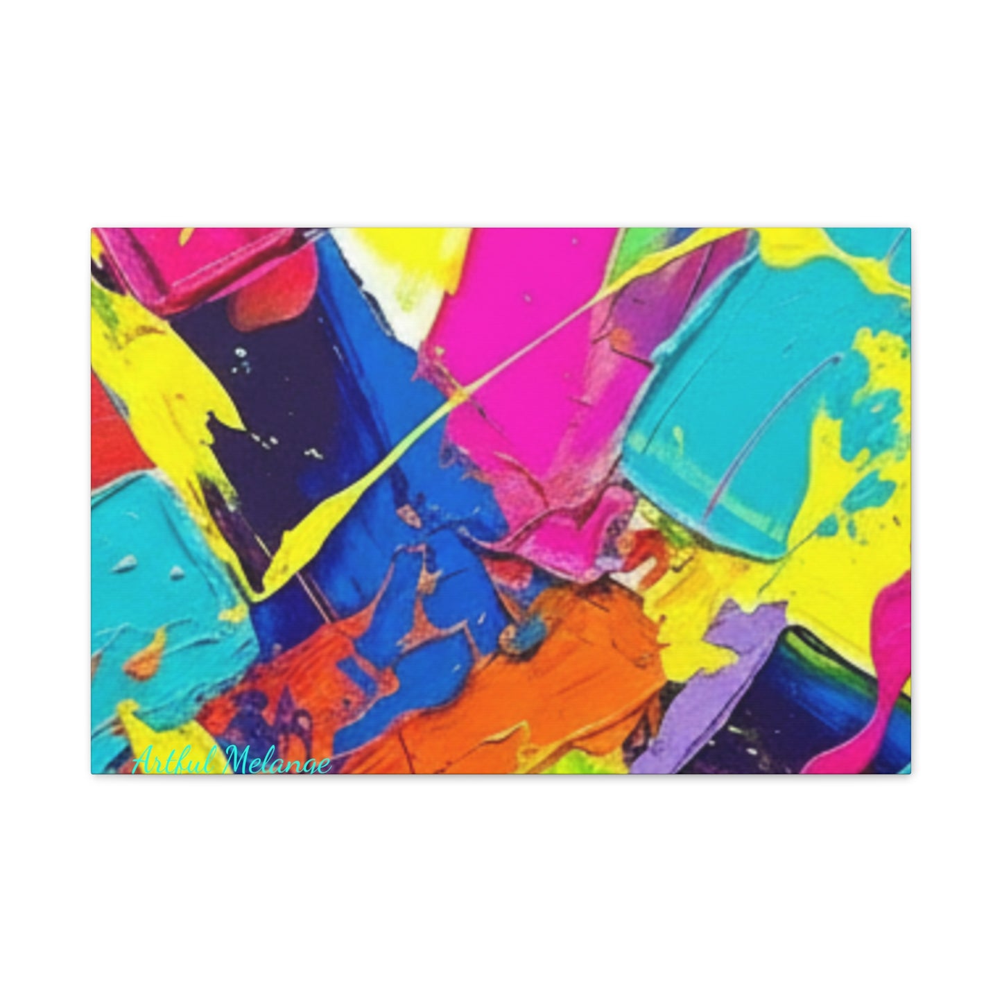 Acrylic Abstract Canvas Print - Richly Textured Artistry
