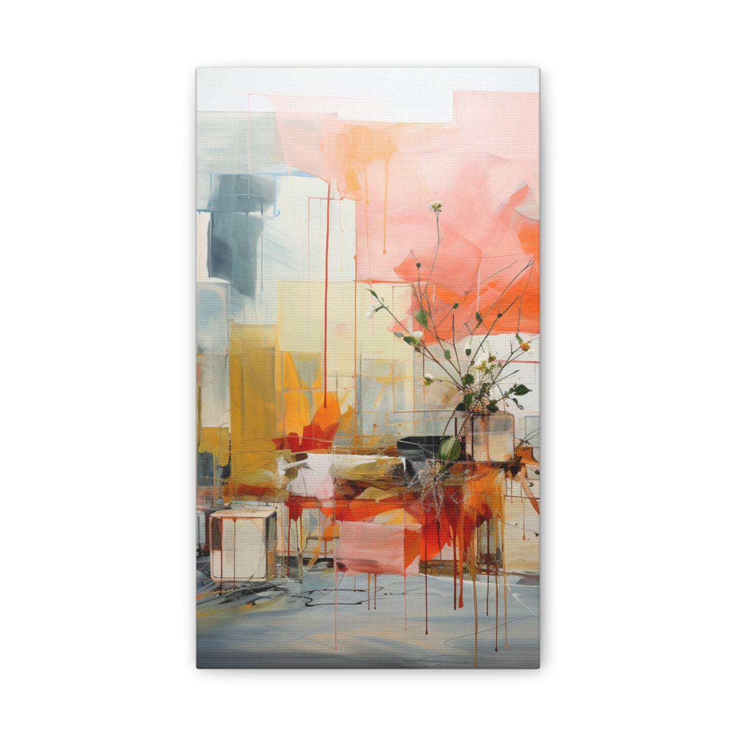 Timeless Elegance: Refined Muted Hues Canvas Print for Sophisticated Living Spaces