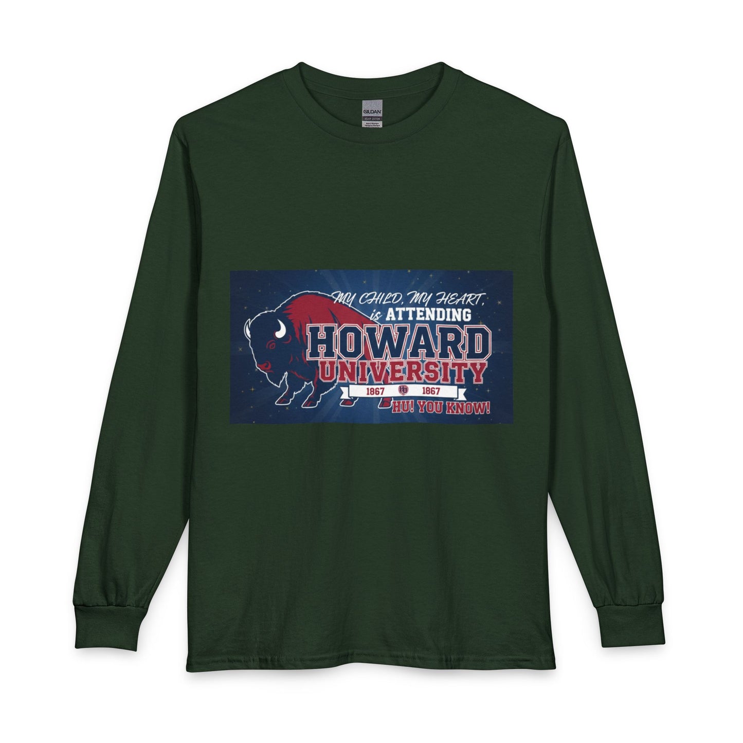 Howard University Pride Family Statement/Unisex Long Sleeve T-Shirt 6