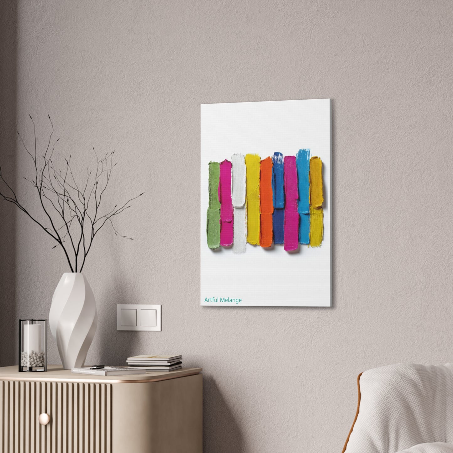Acrylic Abstract Canvas Print - Richly Textured Artistry