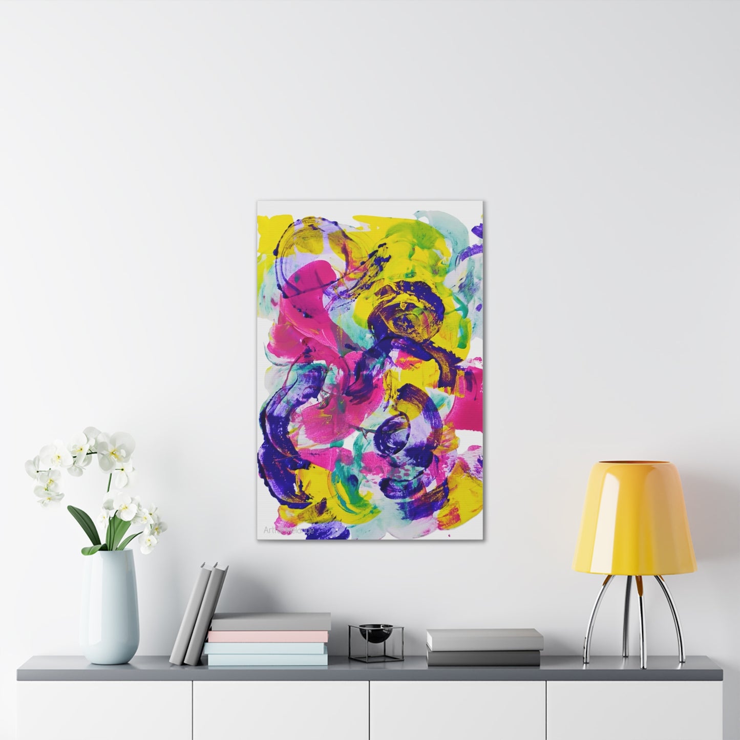 Primary Elegance: A Symphony of Sophistication Canvas Print