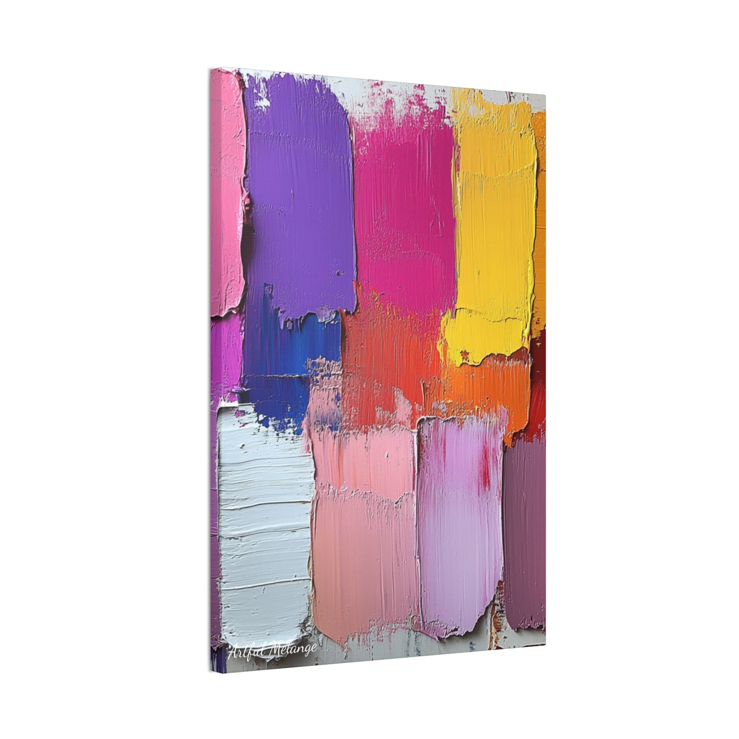 Acrylic Abstract Canvas Print - Richly Textured Artistry