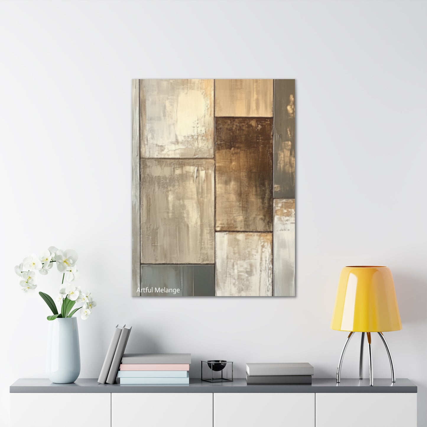 Acrylic Abstract Canvas Print - Richly Textured Artistry