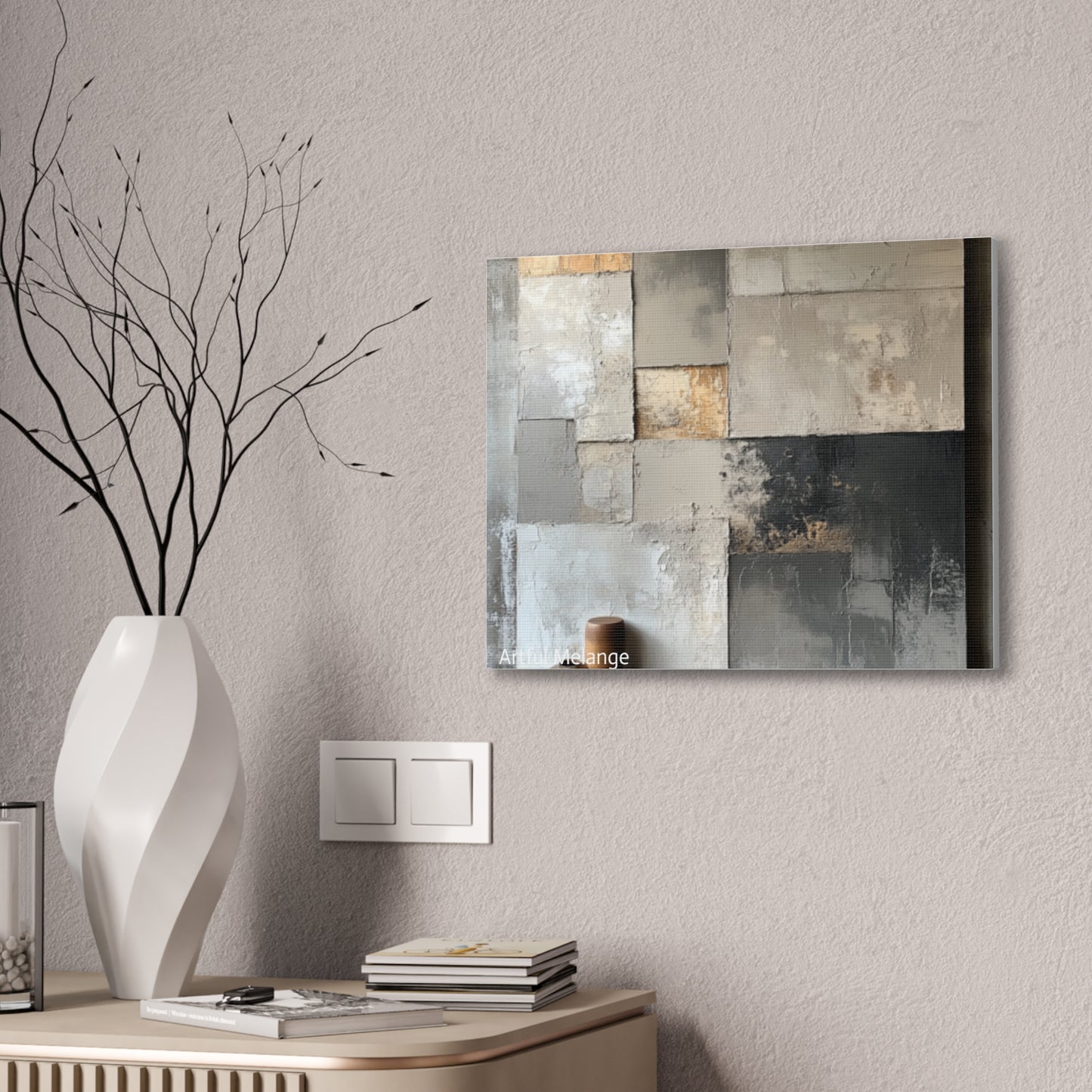 Acrylic Abstract Canvas Print - Richly Textured Artistry