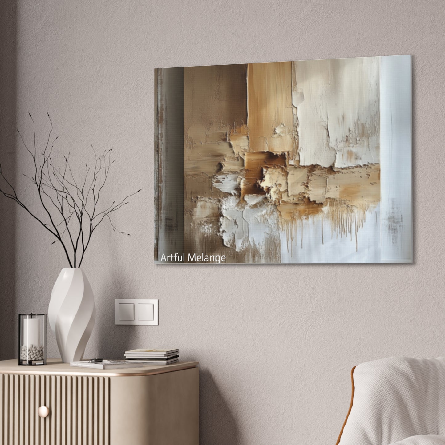Acrylic Abstract Canvas Print - Richly Textured Artistry